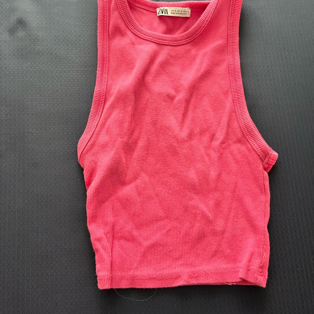 Zara Ribbed Tank Top - Picture 2 of 3